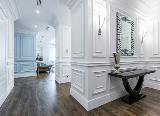 prieškambario koridoriaus interjeras