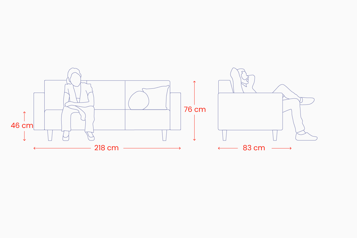 Sofa-lova Mena ismatavimai