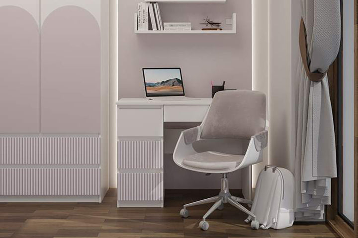 darbo stalas rose interjere
