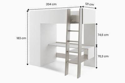 dviaukste lova space ismatavimai