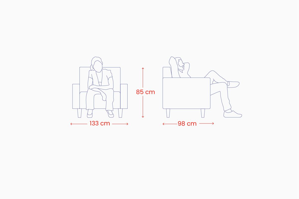 Fotelis Laviva II ismatavimai