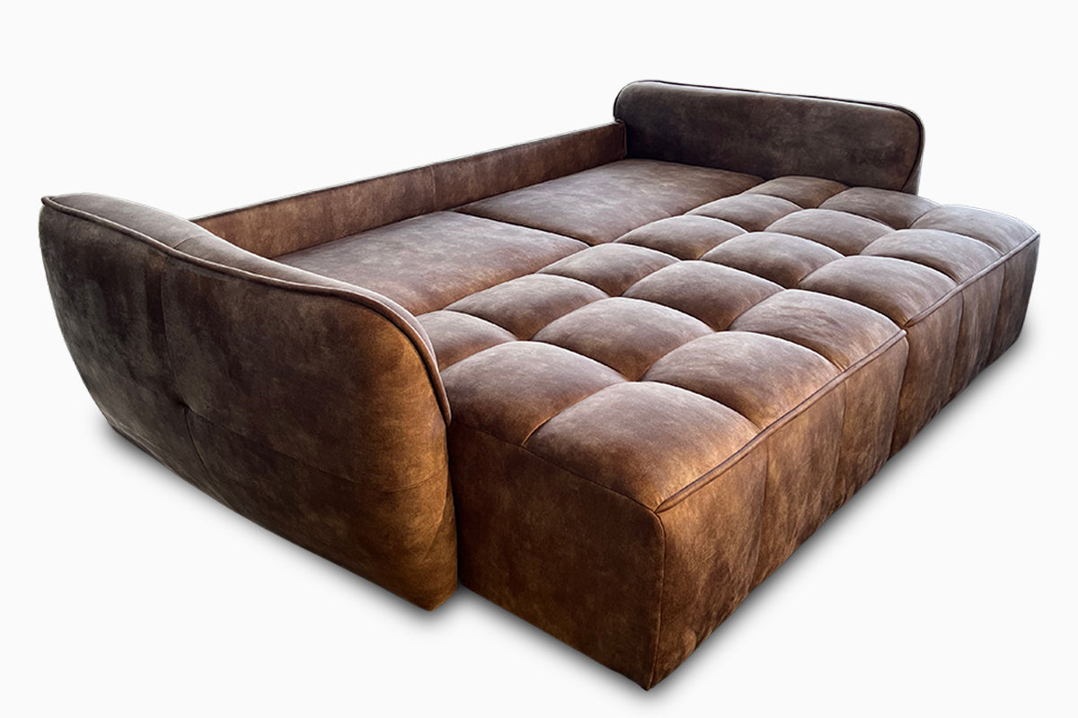 sofa lova bombay kavos ruda miegama dalis