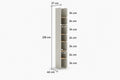 medine pastatoma knygu lentyna space grey iii 