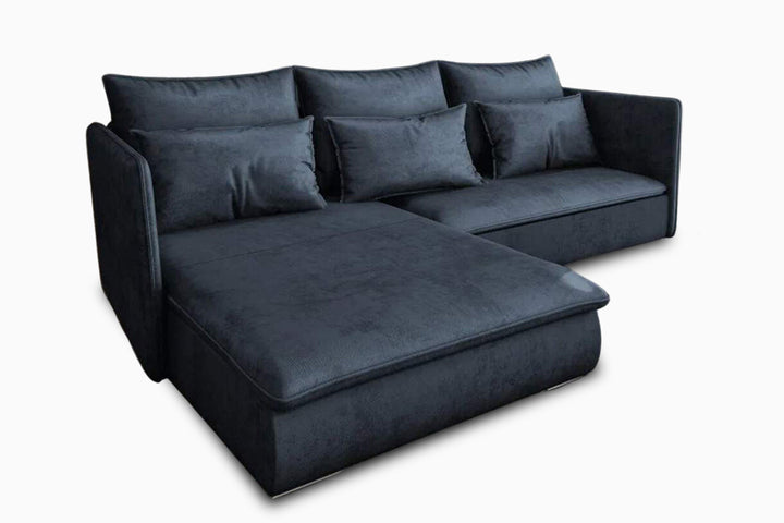 minkstas kampas compo tamsiai pilkas kairinis 