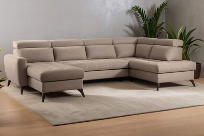 minkstas kampas diante u kairinis interjere