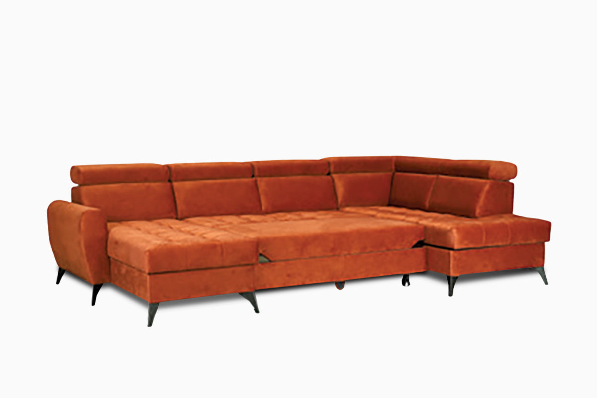 minkstas kampas diante u miegamoji vieta