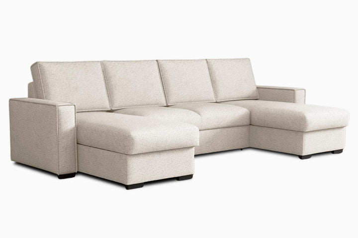 pieno spalvos universalus minkstas u formos kampas linen u 