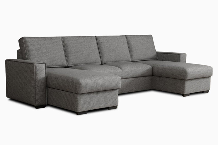 pilkas universalus minkstas u formos kampas linen u 