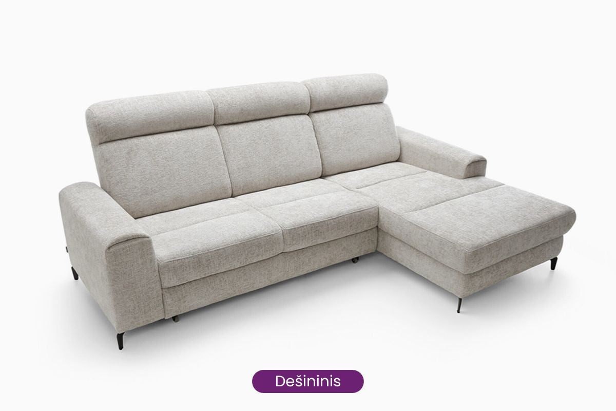 minkstas kampas nolevra desininis