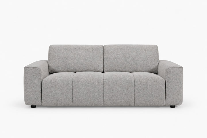 sviesiai pilka sofa lora 2s