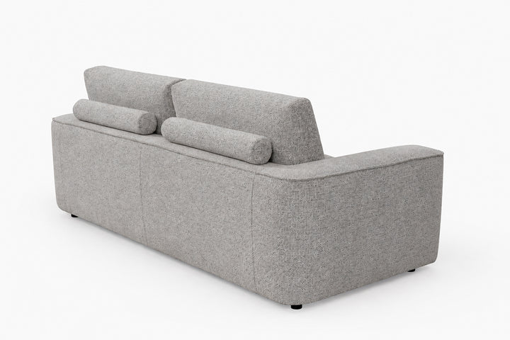 sviesiai pilka sofa lora 2s