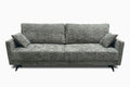 pilkos spalvos sofa lova alberona su miegama funkcija