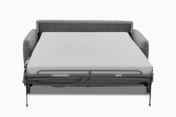 pilkos spalvos isskleidziama sofa lova bermuda