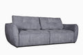 pilkos spalvos sofa lova su patalynes deze bombay lite