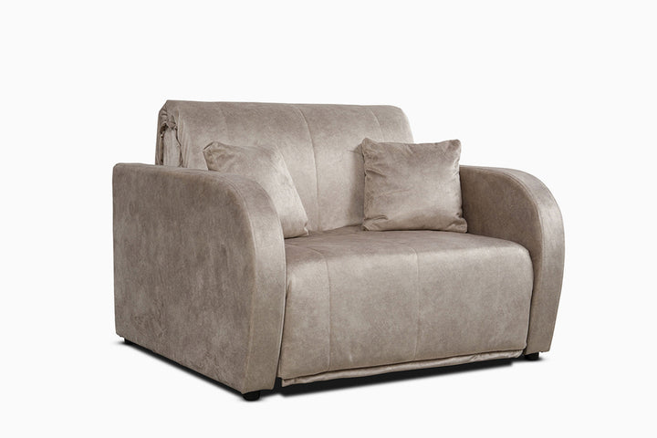 sviesiai ruda sofa lova mikela 