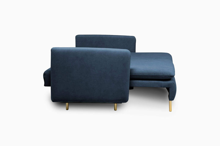 sofa lova Paris tamsiai melyna porankis miegamoji dalis