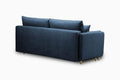 sofa lova Paris tamsiai melyna nugarele