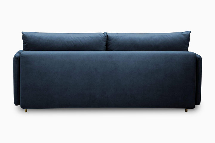 sofa lova Paris tamsiai melyna nugarele