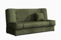 zalios spalvos sofa lova prego