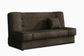 rudos spalvos sofa lova prego
